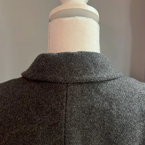 Banana Republic Grey Wool Blend Pea Coat - Picture 8 of 10
